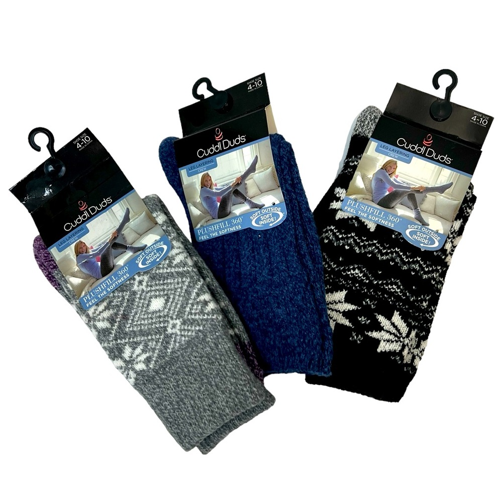 3 pair Cuddl Dud socks